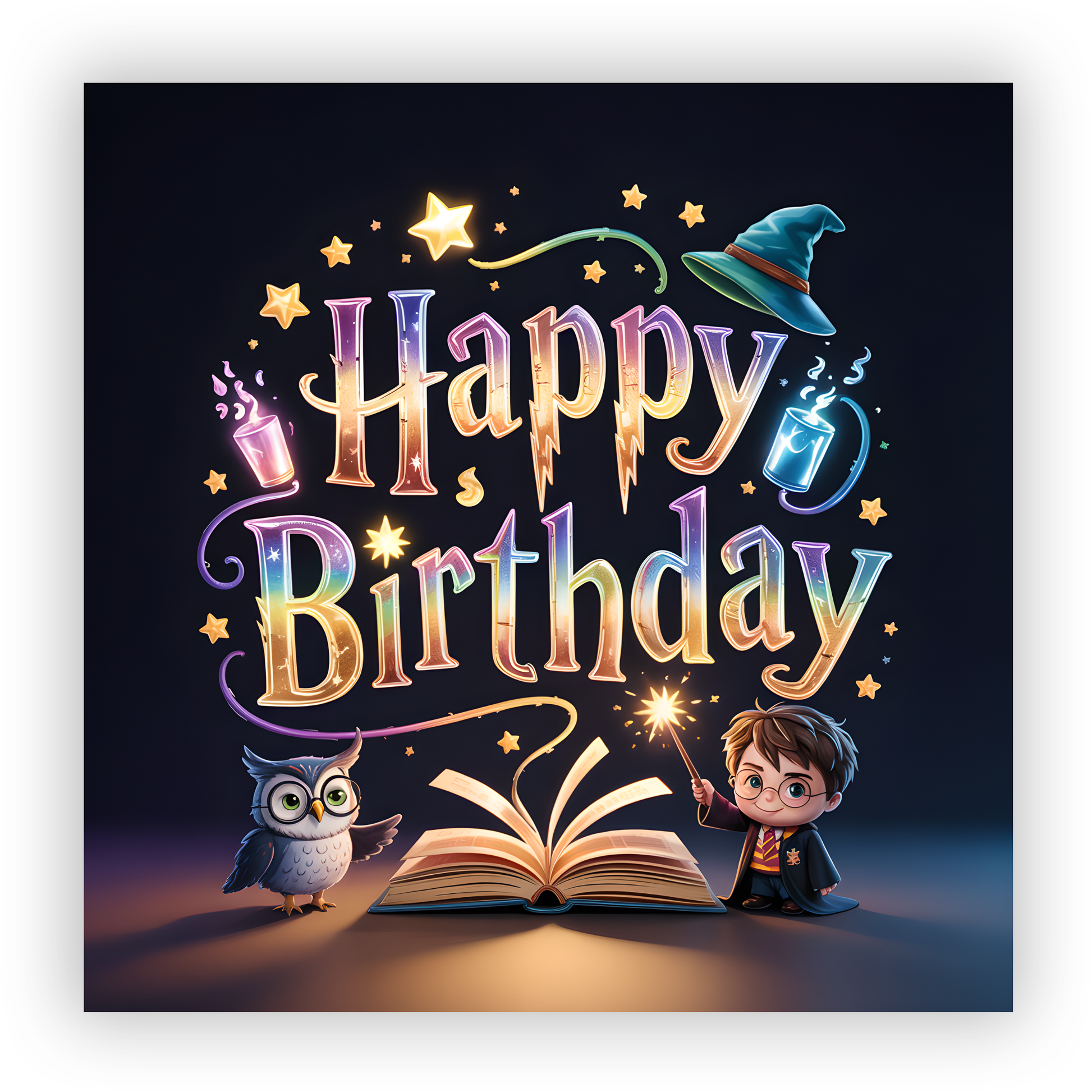 Harry Potter Birthday Card