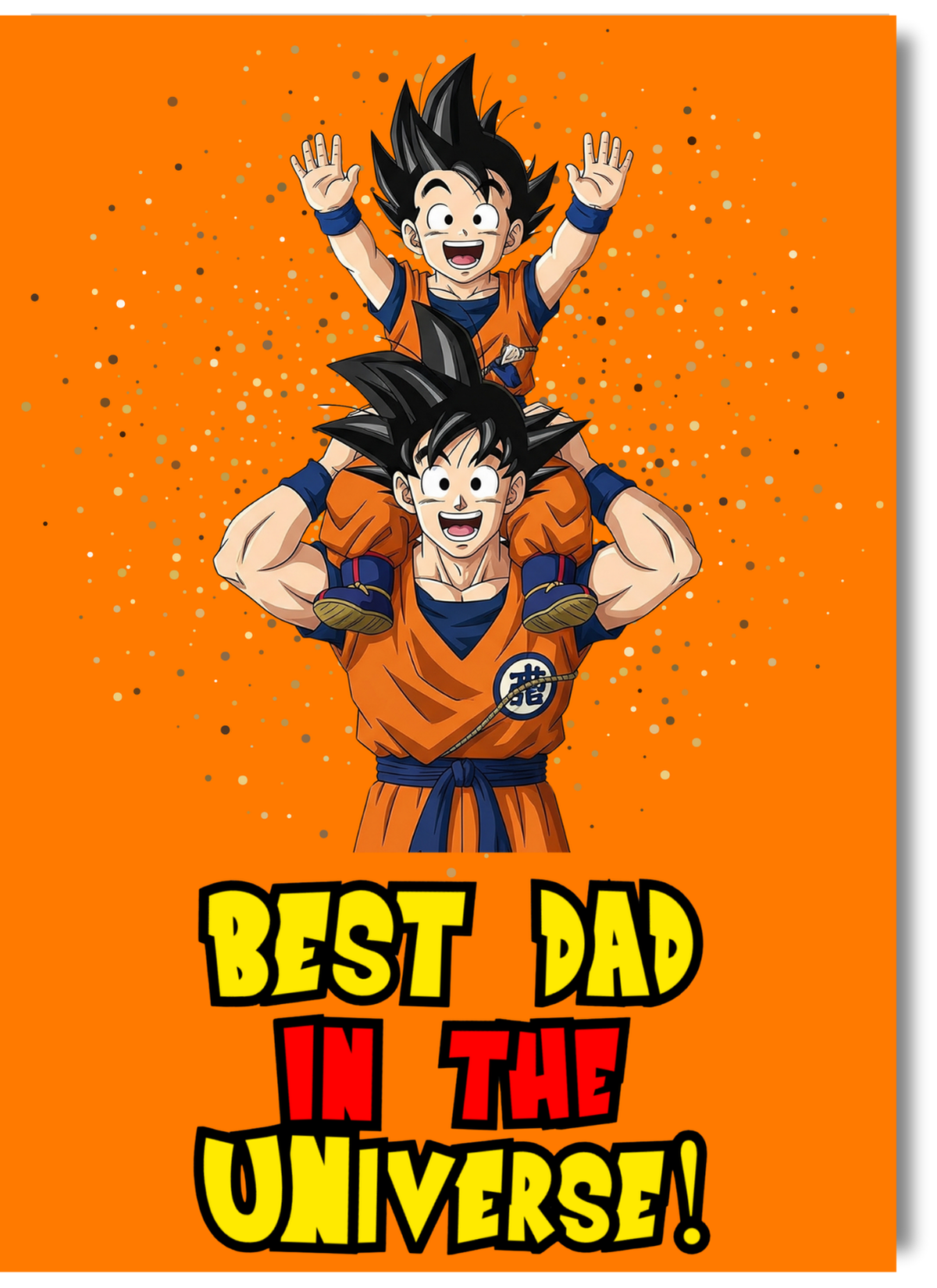 Personalised Dragon Ball Z Father's Day Card Goku & Gohan