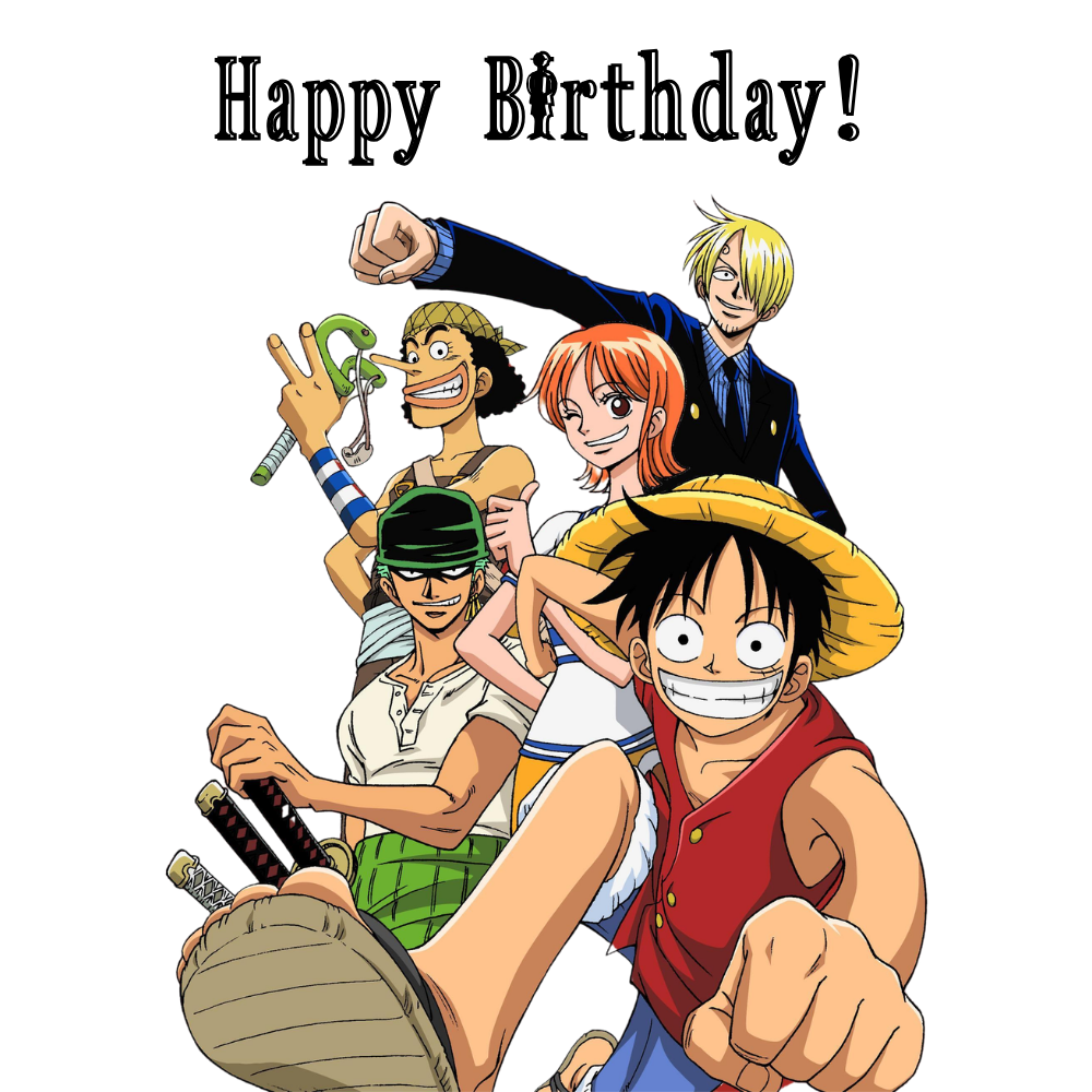 One Piece Crew Birthday Card