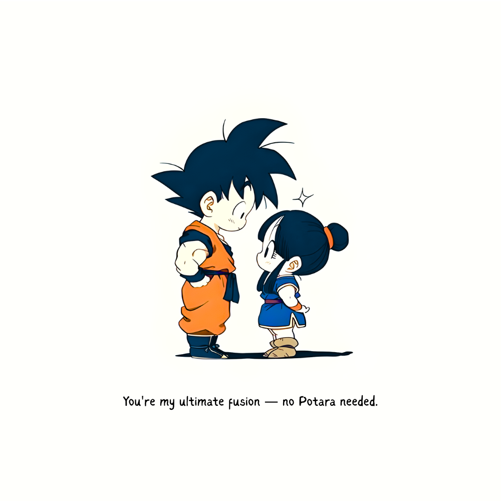 Goku & Chi-Chi Love Card