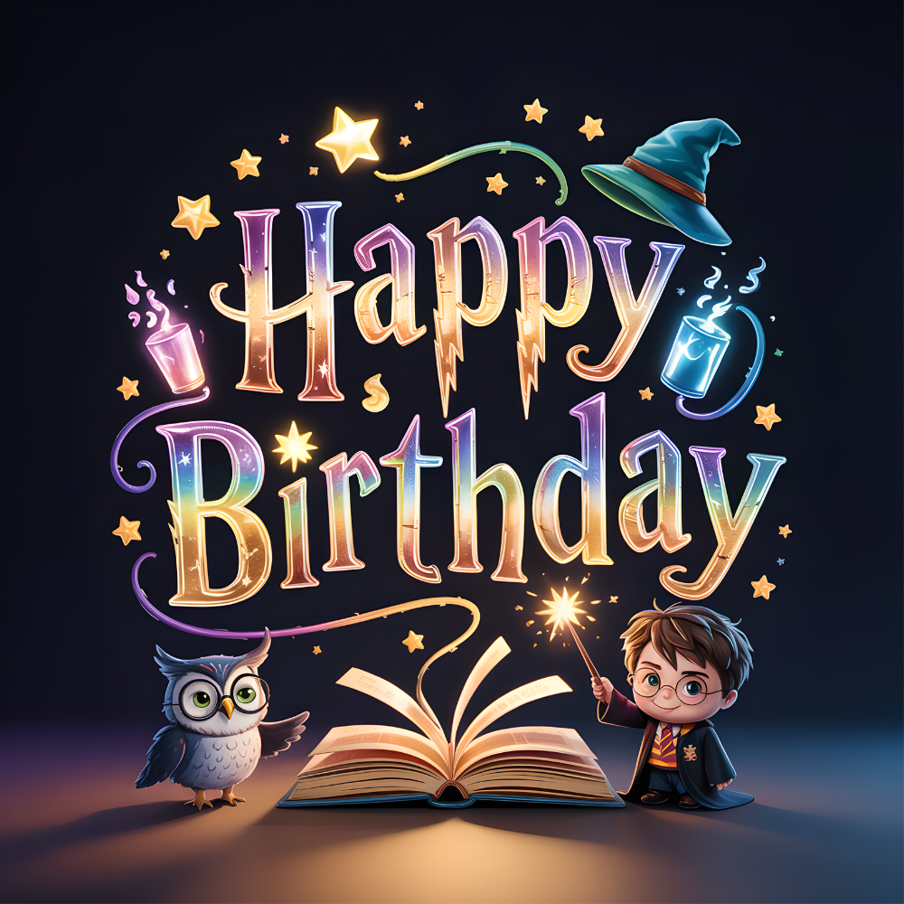 Harry Potter Birthday Card