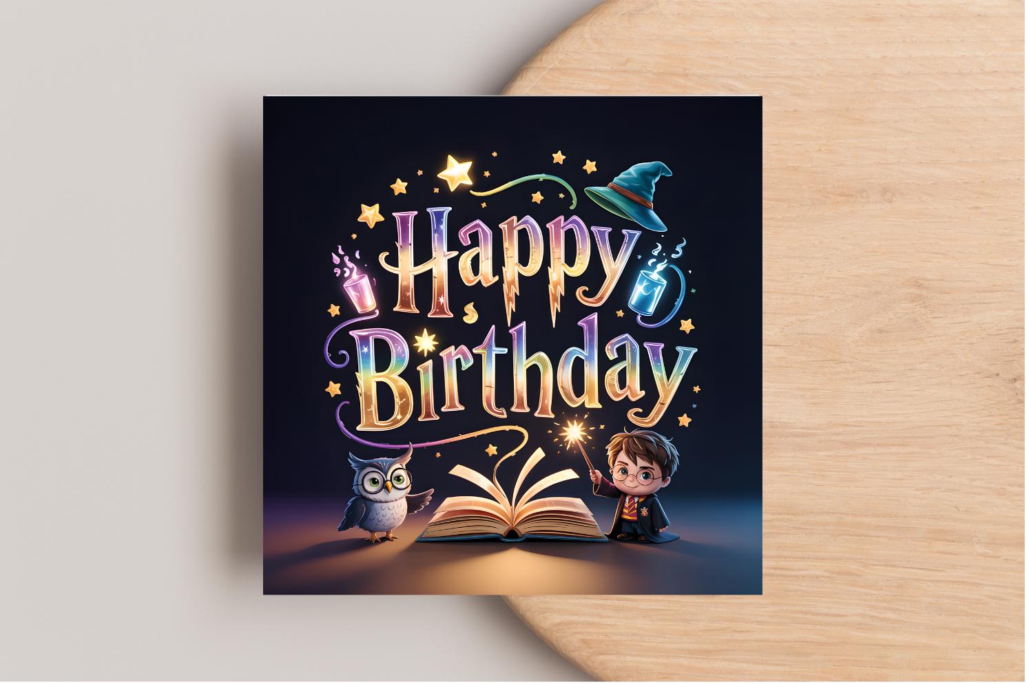 Harry Potter Birthday Card
