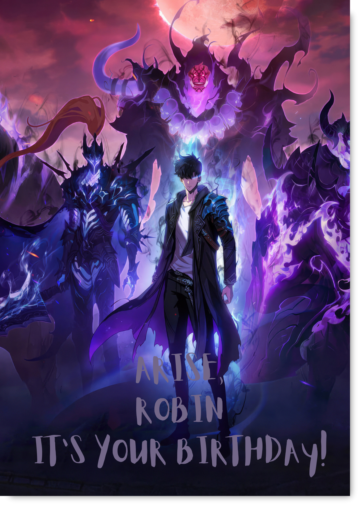 Personalised Solo Leveling card