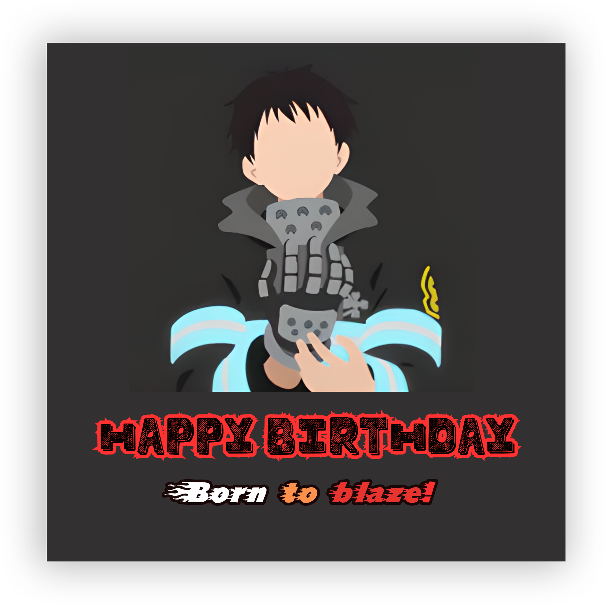 Fire Force Birthday Card