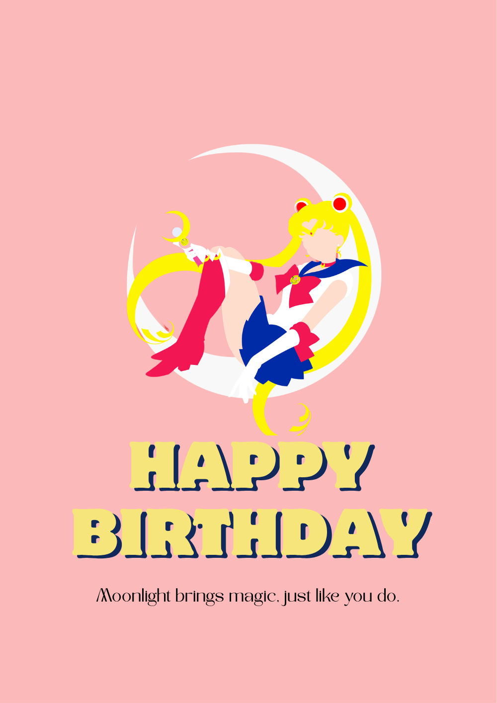 Sailor Moon Birthday Card