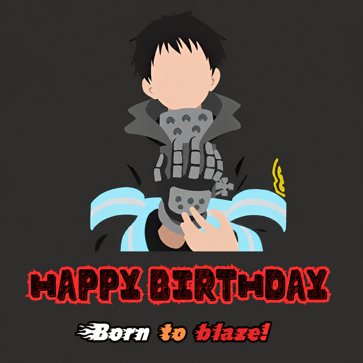 Fire Force Birthday Card