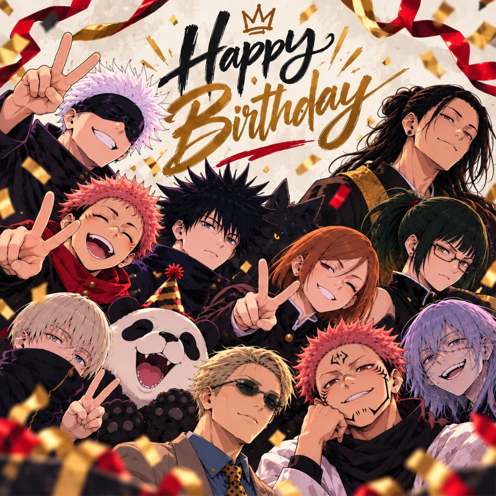 Jujutsu Kaisen Cast Birthday Card