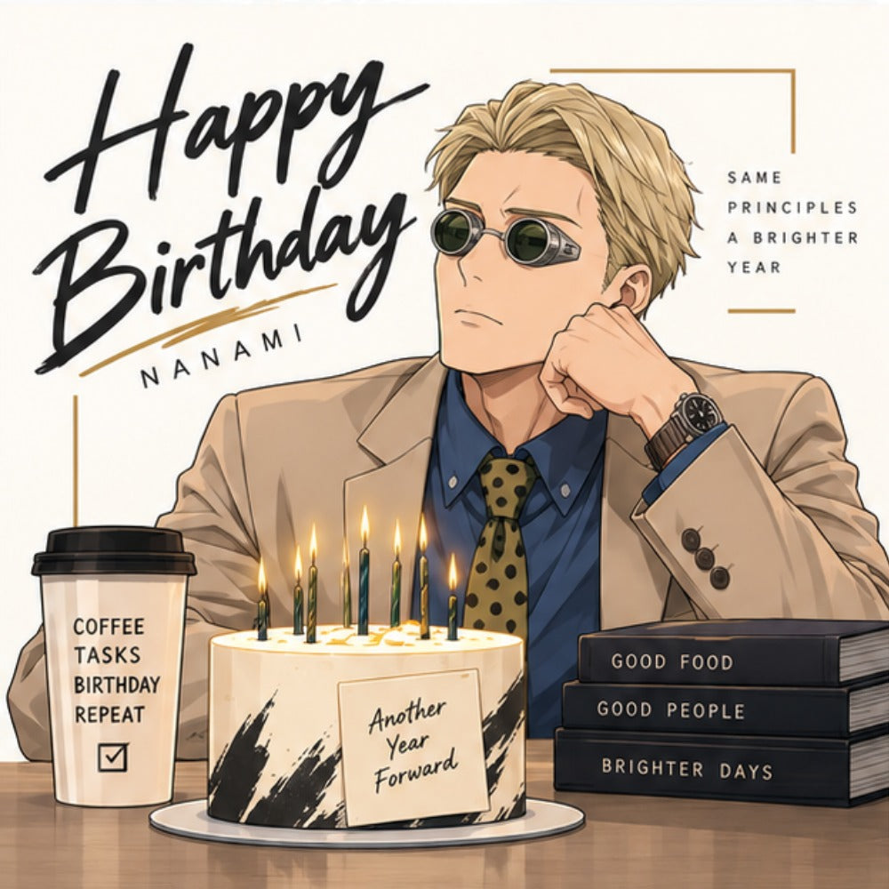 Jujutsu Kaisen Nanami Kento Birthday Card
