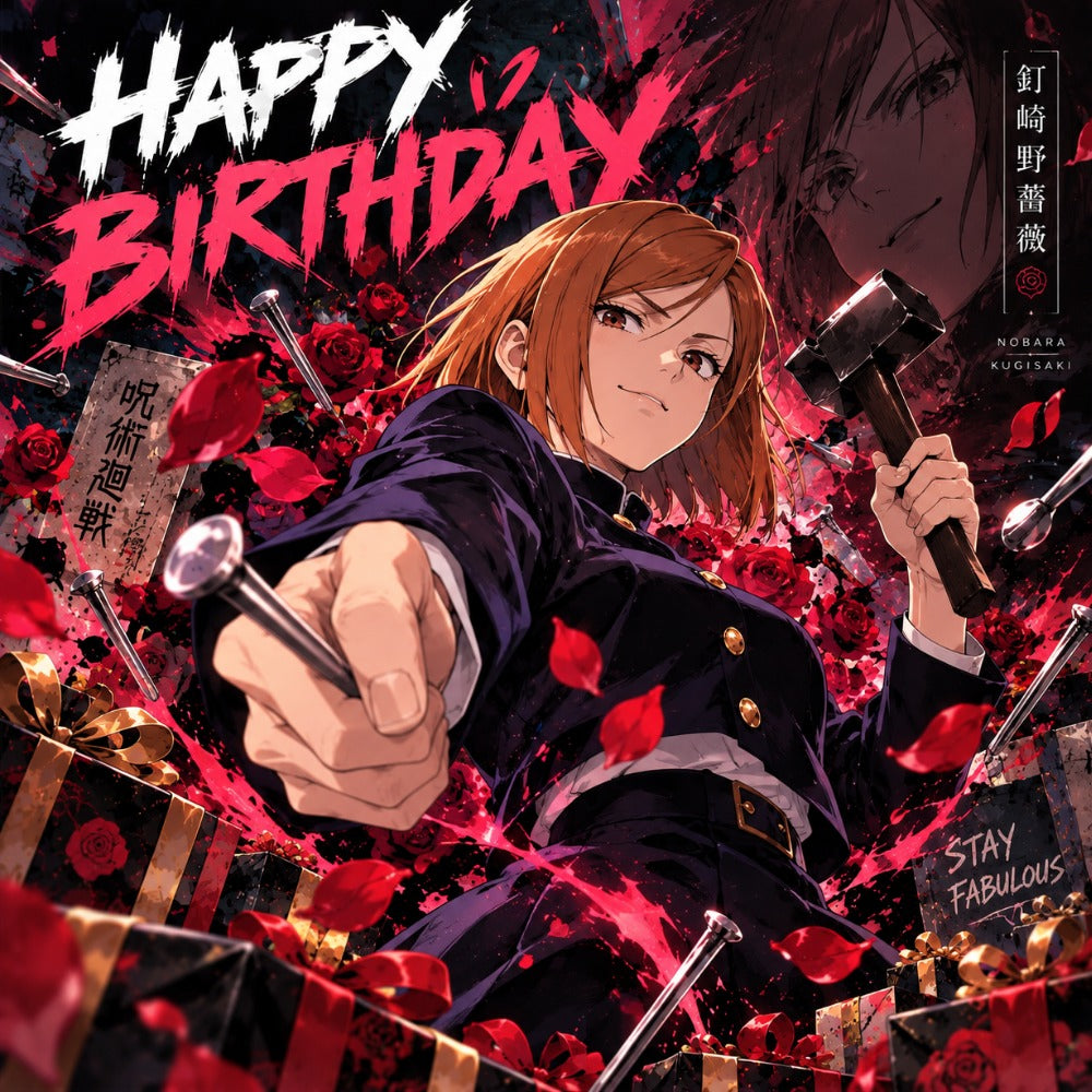 Jujutsu Kaisen Nobara Kugisaki Birthday Card