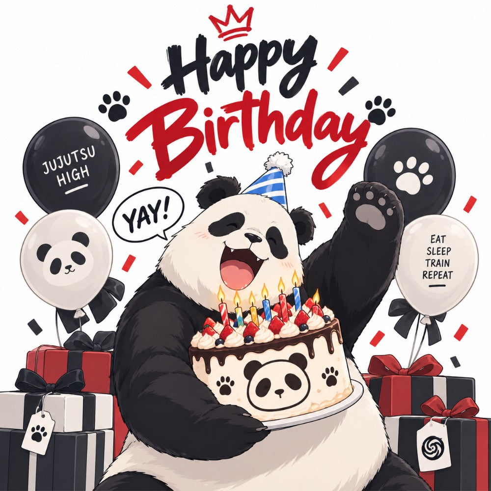 Jujutsu Kaisen Panda Birthday Card