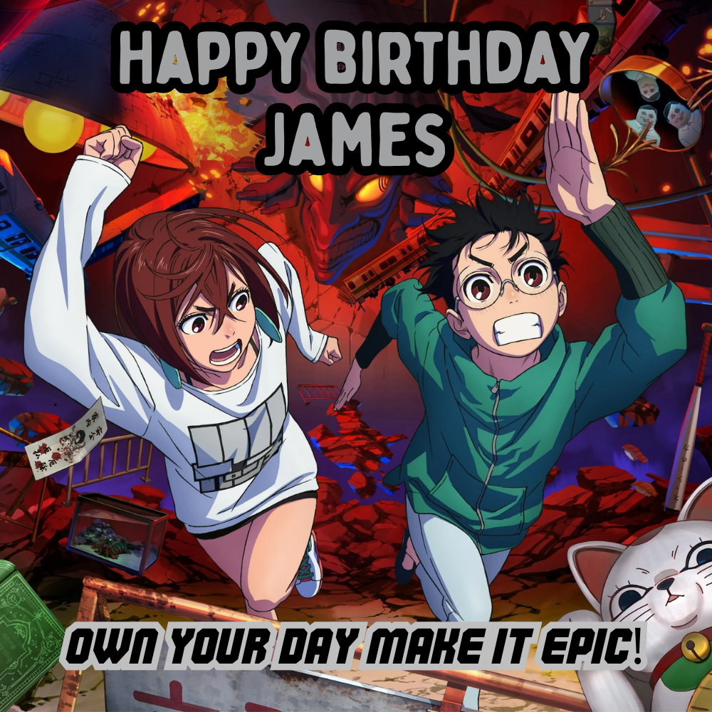 Personalised Dandadan Birthday Card - Own Your Day