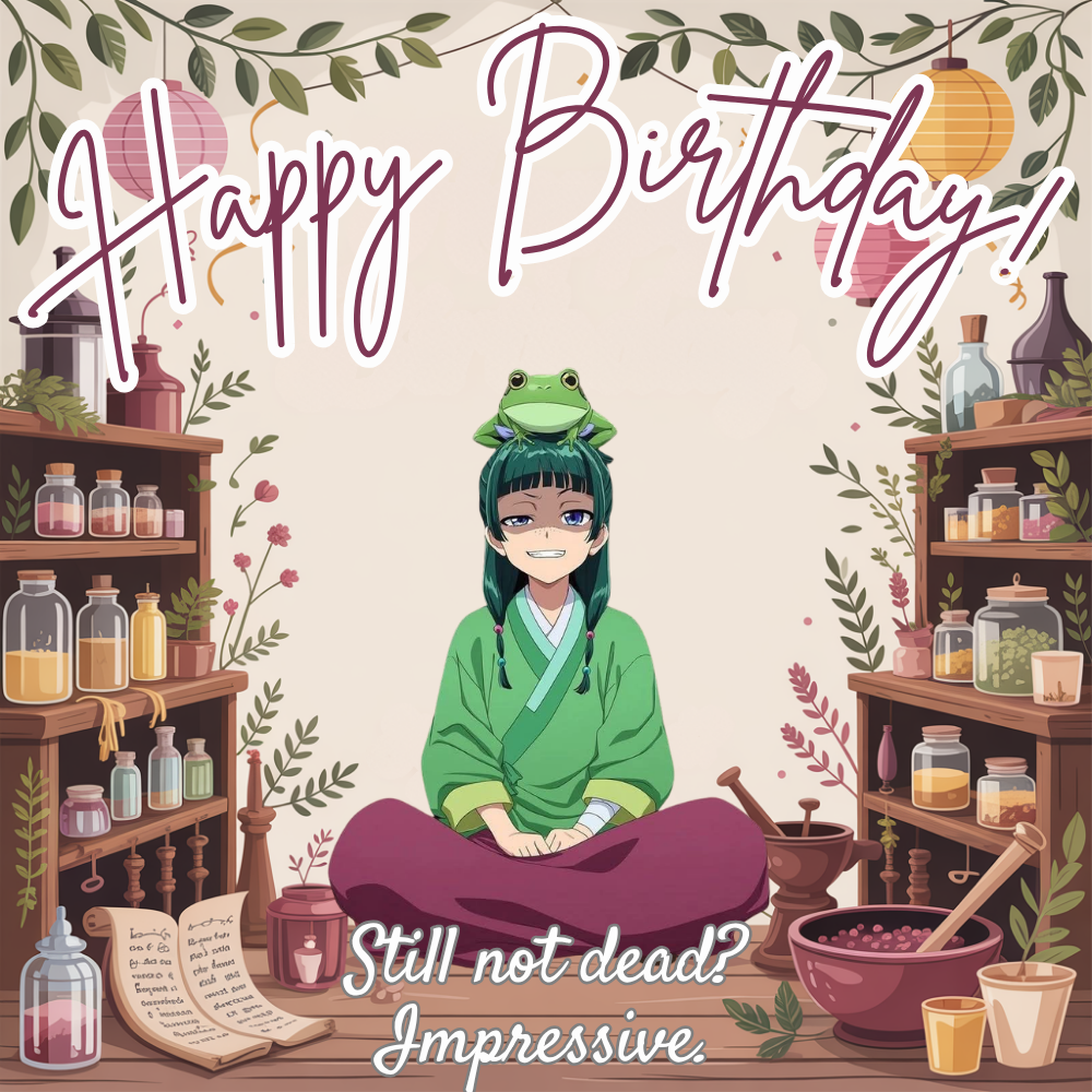 The Apothecary Diaries Birthday Card